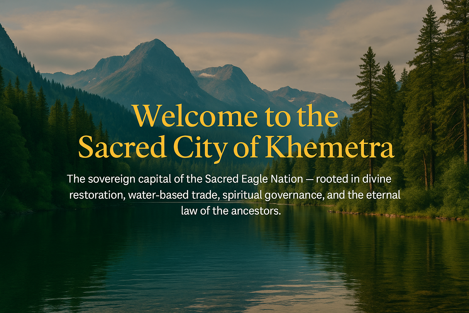 Welcome to the Sacred City of Khemetra